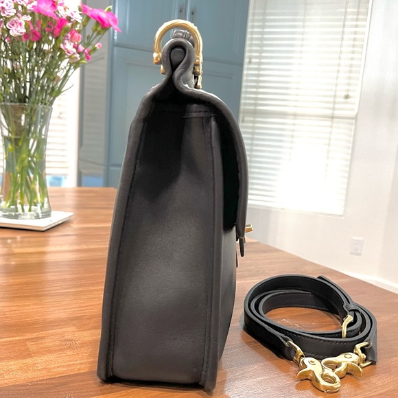 Vintage COACH Willis Bag, Black No. 9927 - Picture 9 of 16